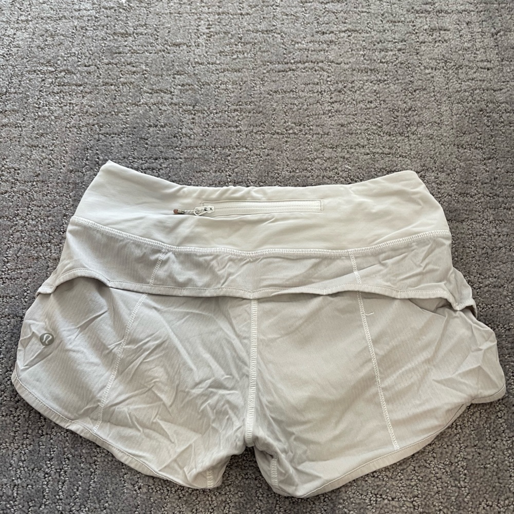 Lululemon Running Shorts - White, Size 0